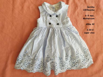 Šatičky 6-9 mes., mothercare,74