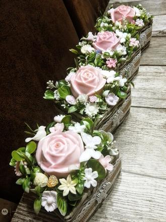 Voňavá dekorácia - mydlová ruža,