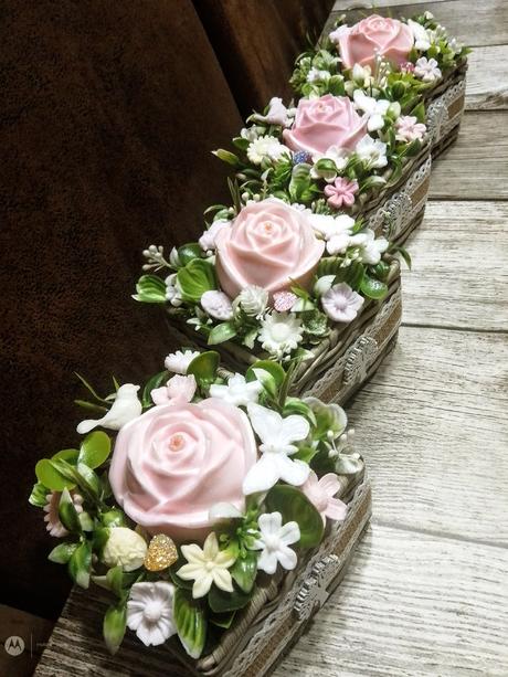 Voňavá dekorácia - mydlová ruža,