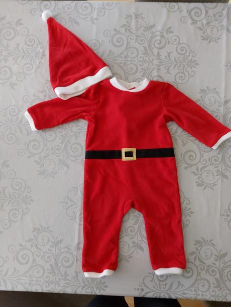 Plyšový overal vianočný, 74