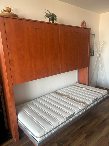 Vyklápacia skriňová poschodová posteľ, šírka (cm): 90,dĺžka (cm): 200