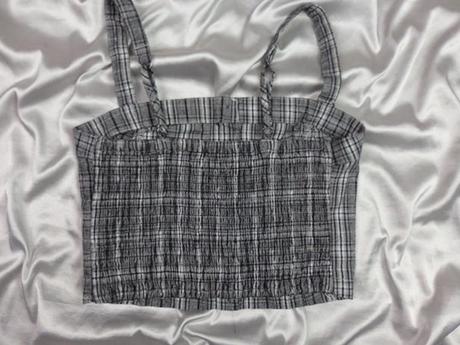 Luxusné káro nohavice s  crop topom, hollister,40