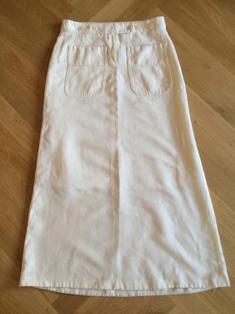 Dlhá sukňa vo farbe slonovej kosti, xs