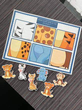 Didaktická zalaminovaná montessori aktivita, 