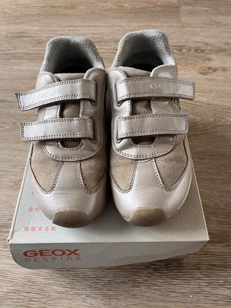 Topánky béžovo-zlaté - málo nosené, geox,37