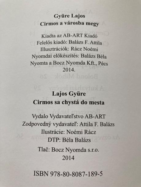 Cirmos a városba megy,