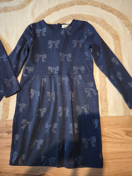 Šaty vianočné 110/116 +134/140, h&m,140