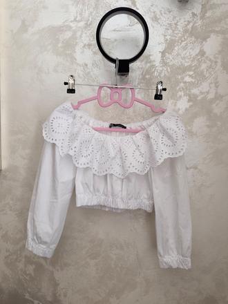 Zara blúzka, madeira košeľa s volánom, zara,xs