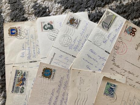 Retro kvetinkové pohľadnice 80-90te roky, 