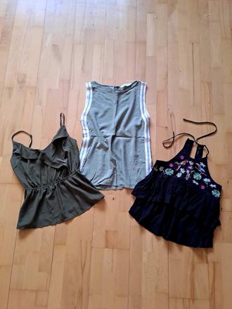 Letne topy/bluzky, zara,s