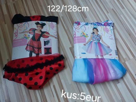 Dievcenske karnevalove saty 122/128, 