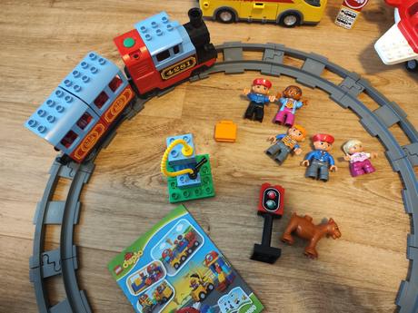 Lego duplo vlak, autobus, letisko,