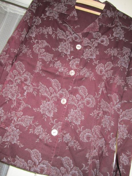 Tenšie bordové sako--pola oy--40, 40