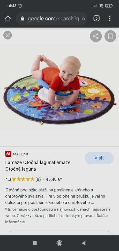 Otočná podložka/hracia deka, 