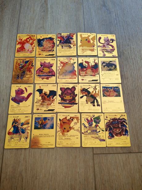 Zlaté pokémon karty, 