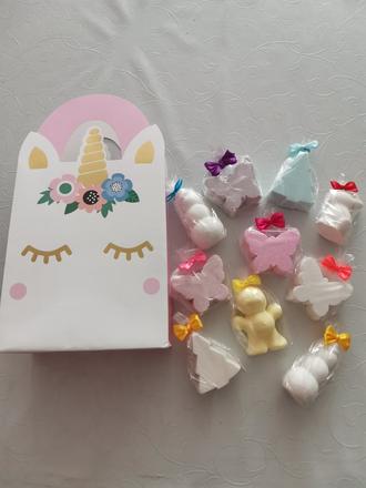 Šumivé bomby do kúpeľa-darčekové vrecko jednorožec,