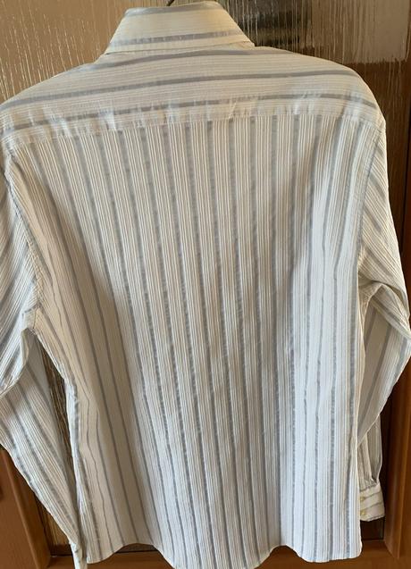 Kvalitná košeľa zn. h&m - jemný pásik v. m, h&m,m