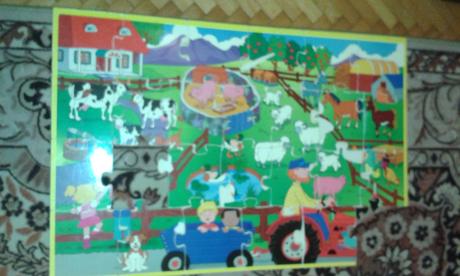 Velke drevene puzzle,