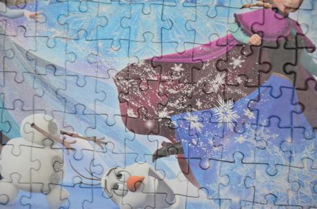 Trblietavé puzzle frozen-104ks, 