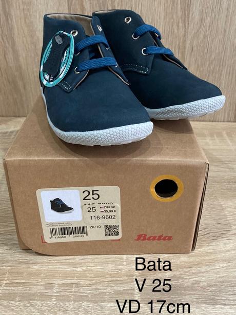 Topánky barefoot veľkosť 25, baťa,25