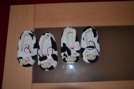 Teplé papučky 2 páry, 31