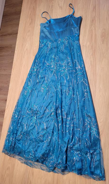 Spoločenské šaty č. 40 - tyrkysové, 40