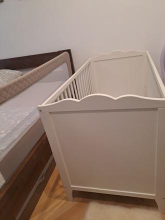 Detská postieľka ikea s matracom, šírka (cm): 60,dĺžka (cm): 120