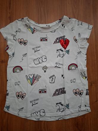 Dievčenské tričko, h&m,170