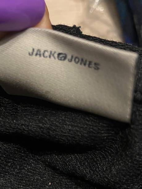 Pánska mikina s kapucňou a nápisom jack&jones (l), l