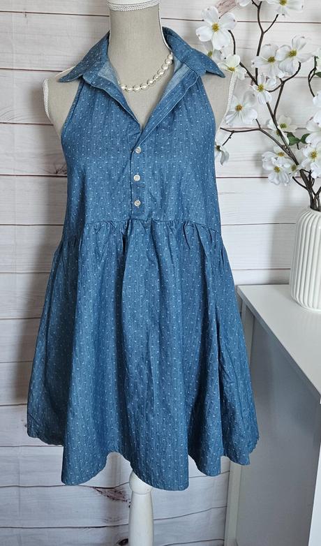 Krásne riflové šaty /tunika, s