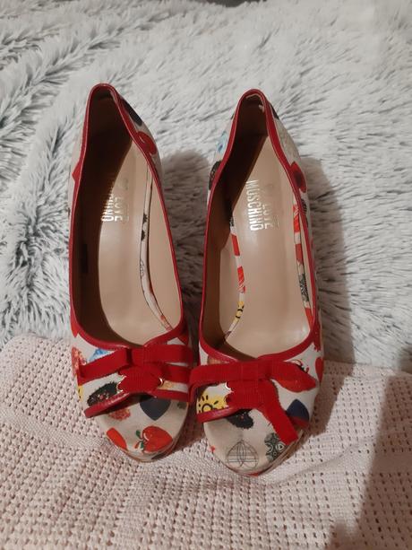 I love moschino peep toe dámske lodicky na platfor, moschino,38