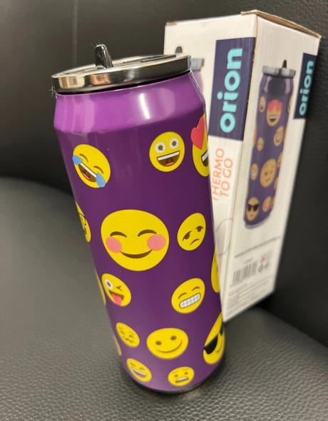 Nová nerezova termoflasa so slamkou 500 ml, 