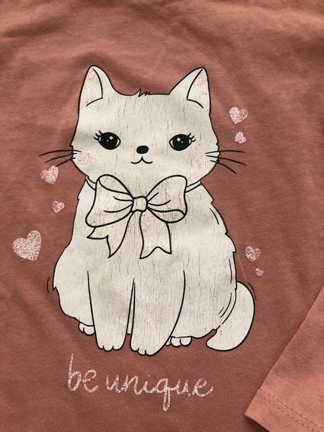 Tričko s mačičkou, sinsay,110