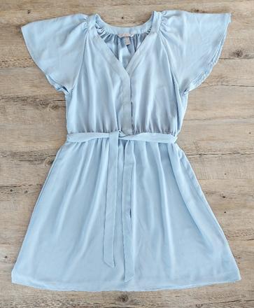 Bledomodré elegantné šaty, h&m,m