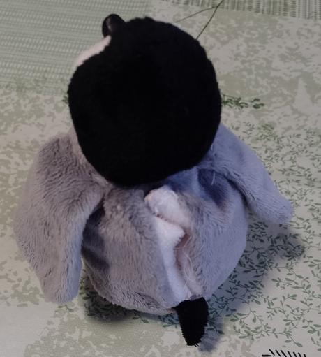 Plyšový sivo čierny tučniačik, persil, 16 cm, 