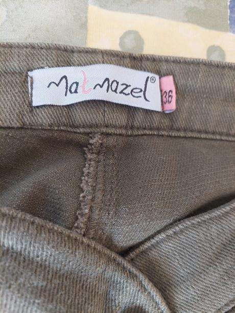 Khaki nohavice, velkost 36, bedrove, zvonove, 36