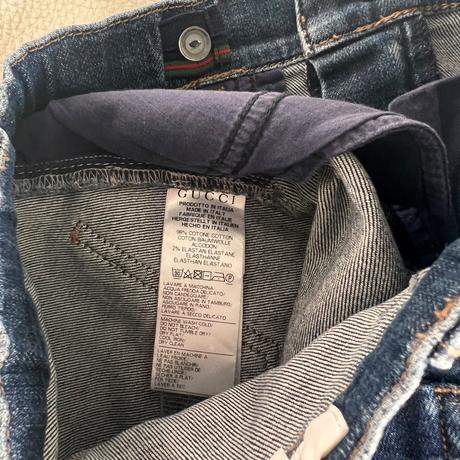 Gucci horsebit denim skirt dievčenská riflovasukňa, 116