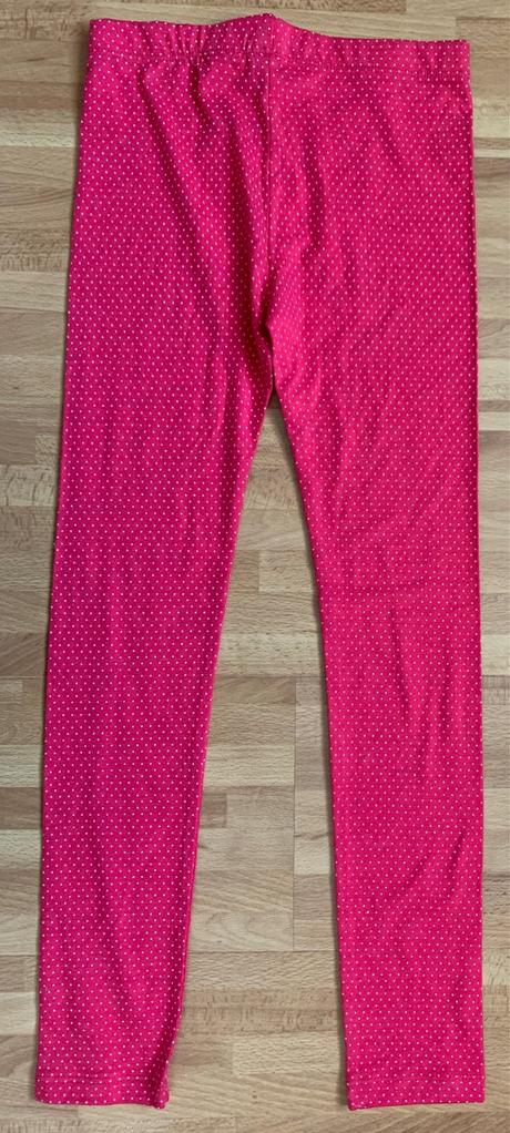 Little kids ružové legíny s bielymi bodkami, 134