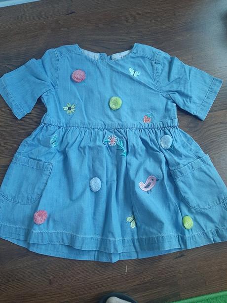 Šatky riflové, h&m,92