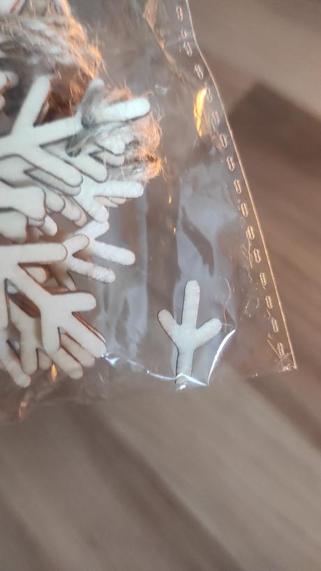 Drevene vianocne ozdoby snehove vlocky, 