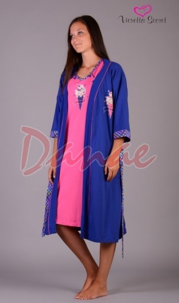 Kojenecká nočná košeľa so županom, vienetta secret,l - xxl