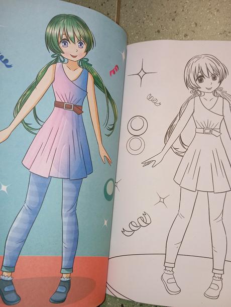 Manga omaľovánka color action, 