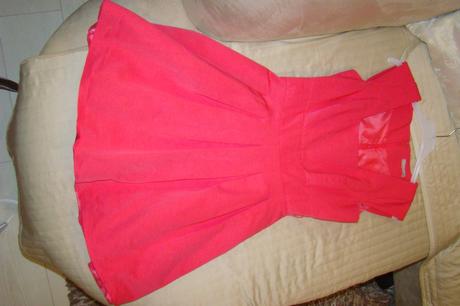 Malinové krátke šatočky s bohatou sukňou, orsay,36