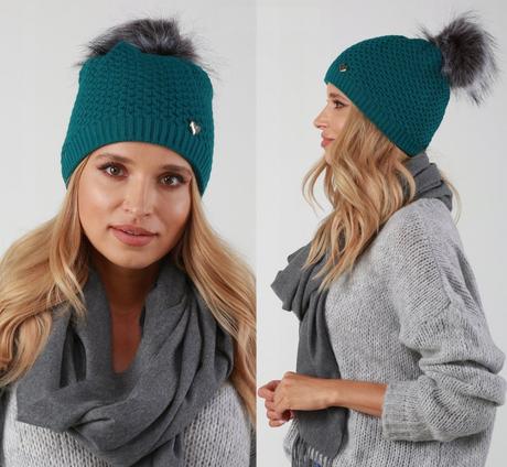 Teplá dámska čiapka hrd žltá, 