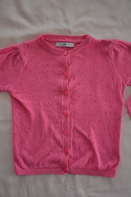 Jemný bavlnený svetrík so srdiečkovými gombíkmi, marks & spencer,110