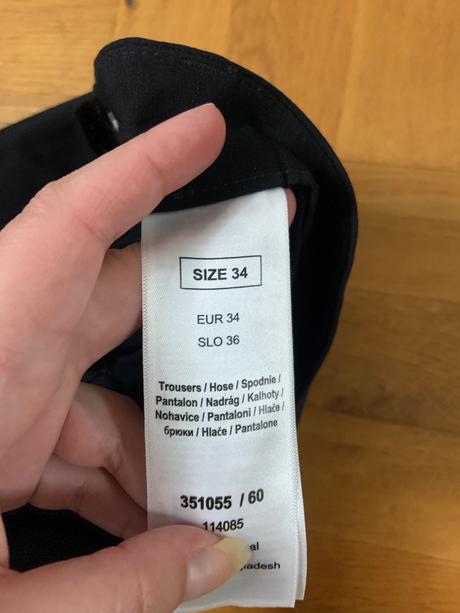 Čierne úzke nohavice, orsay,34