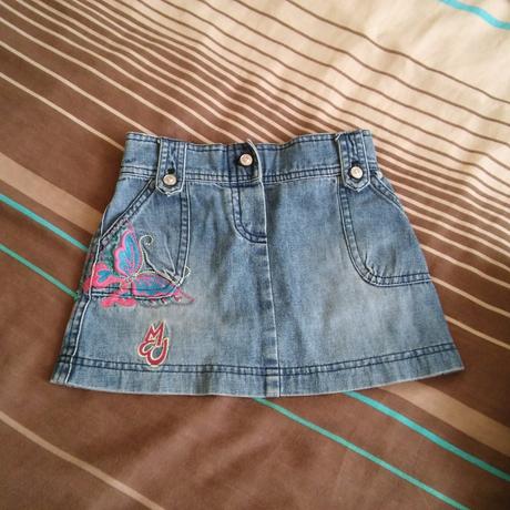 2 x riflová suknička, 98