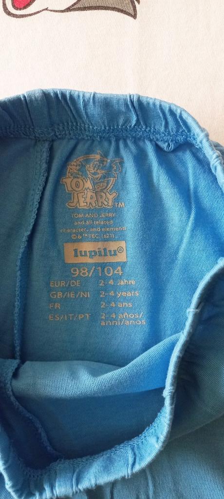 Pyžamo tom a jerry, lupilu,98
