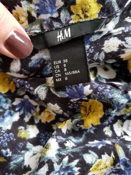 Kvetovaný oversize top zn.h&m vel.38, h&m,38