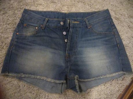 Riflové kraťasy, denim co,42
